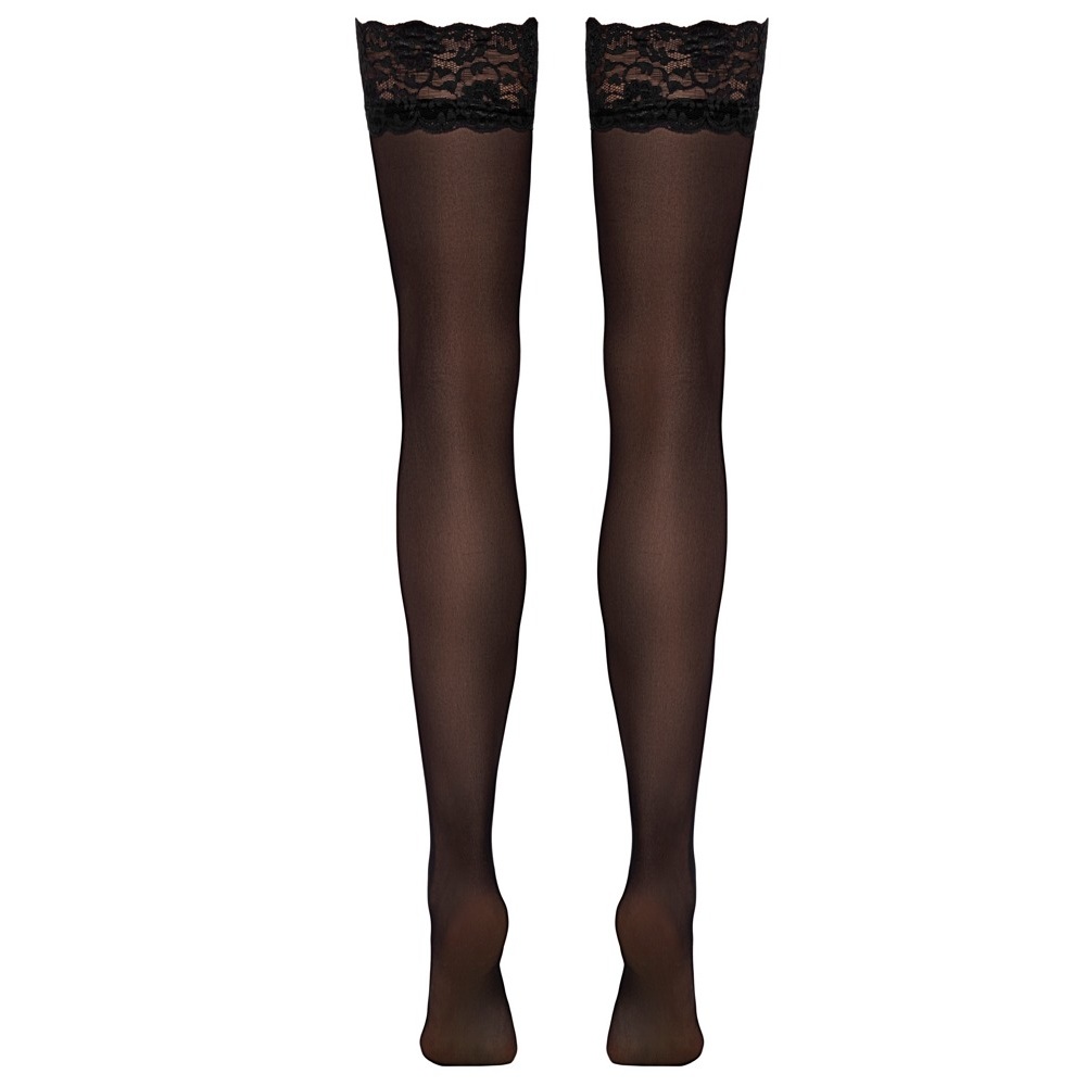 Cottelli elegant suspender black stockings - Image 2