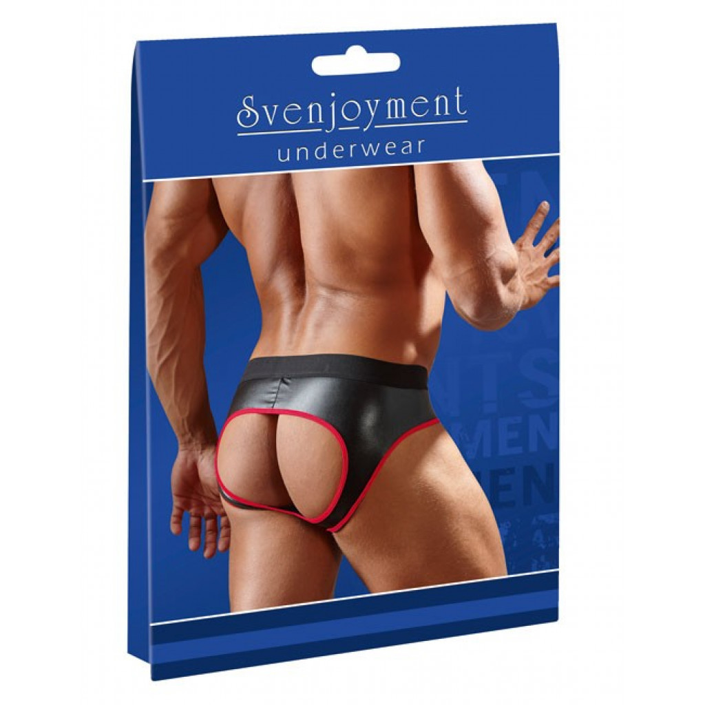 Shiny Matt Jock with Red Hem - Image 4