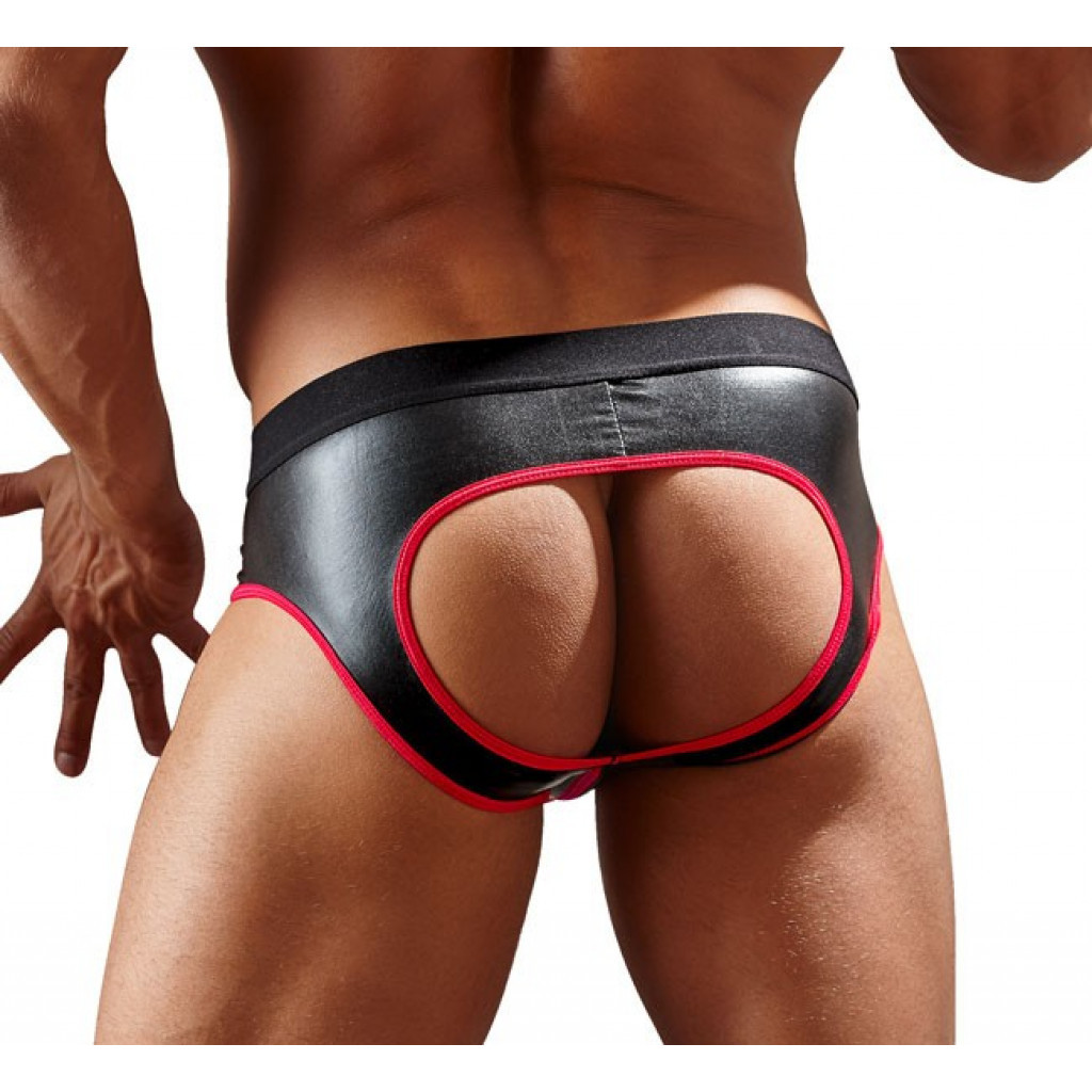 Shiny Matt Jock with Red Hem - Image 2