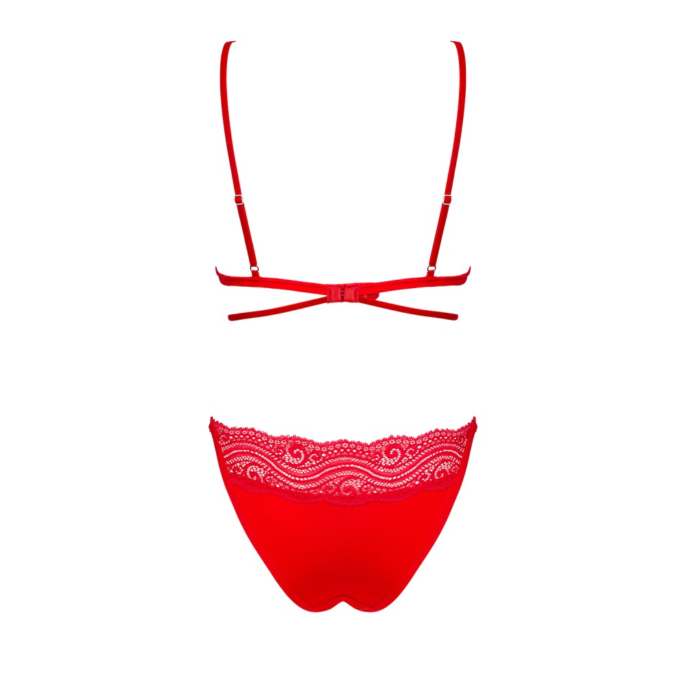 Obsessive Diyosa Bra with Panties Red - Image 4