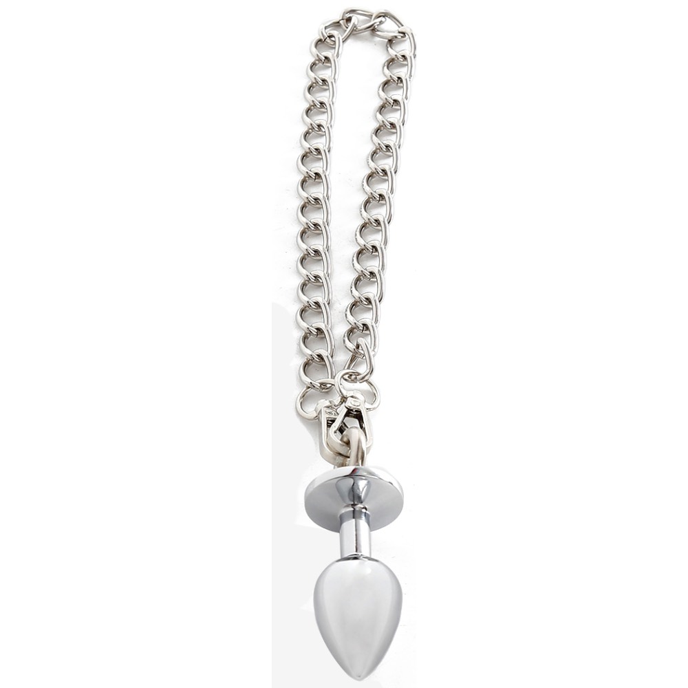 Small Anal plug with metal chain - Image 5