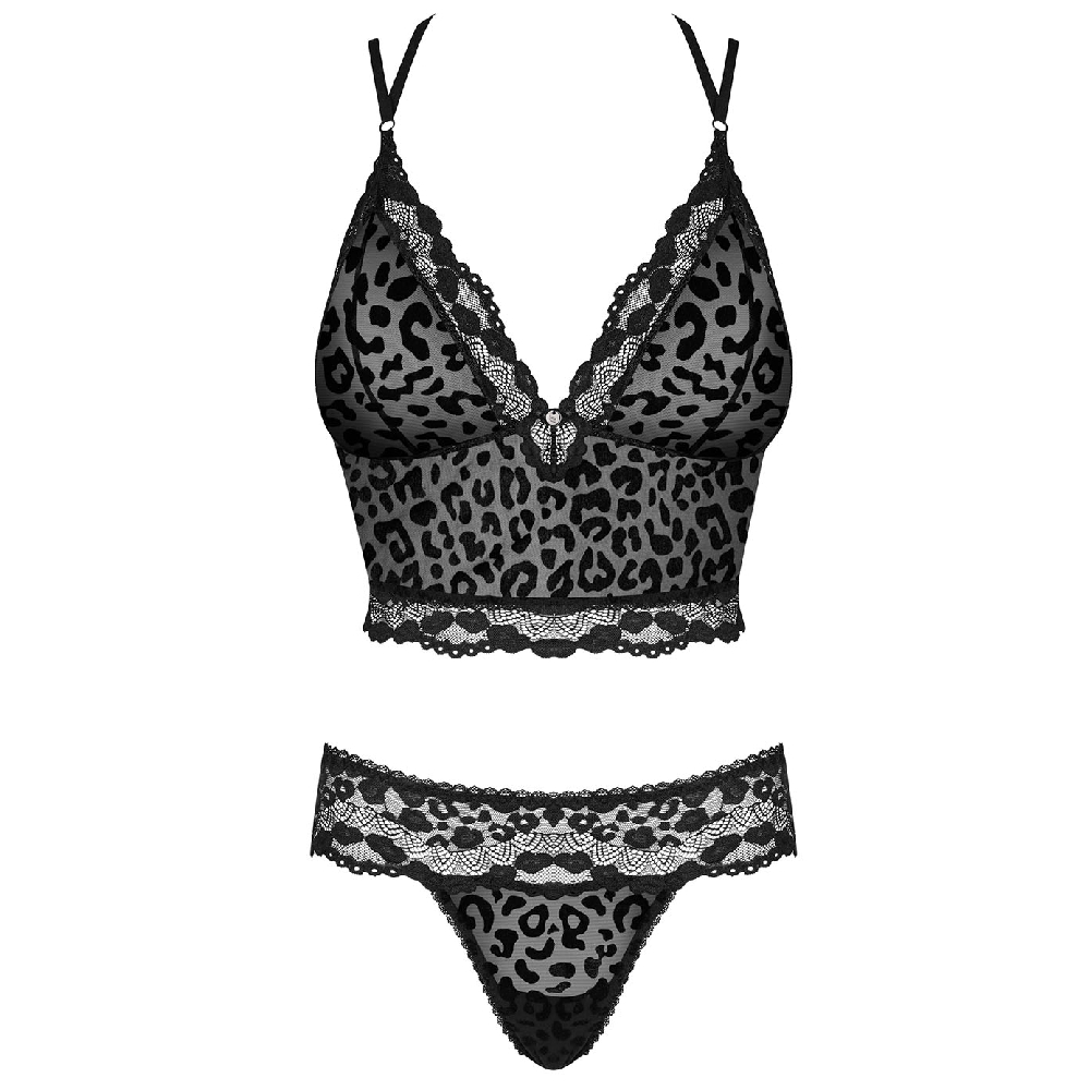 Obsessive Giully Velvety Leopard Set - Image 3