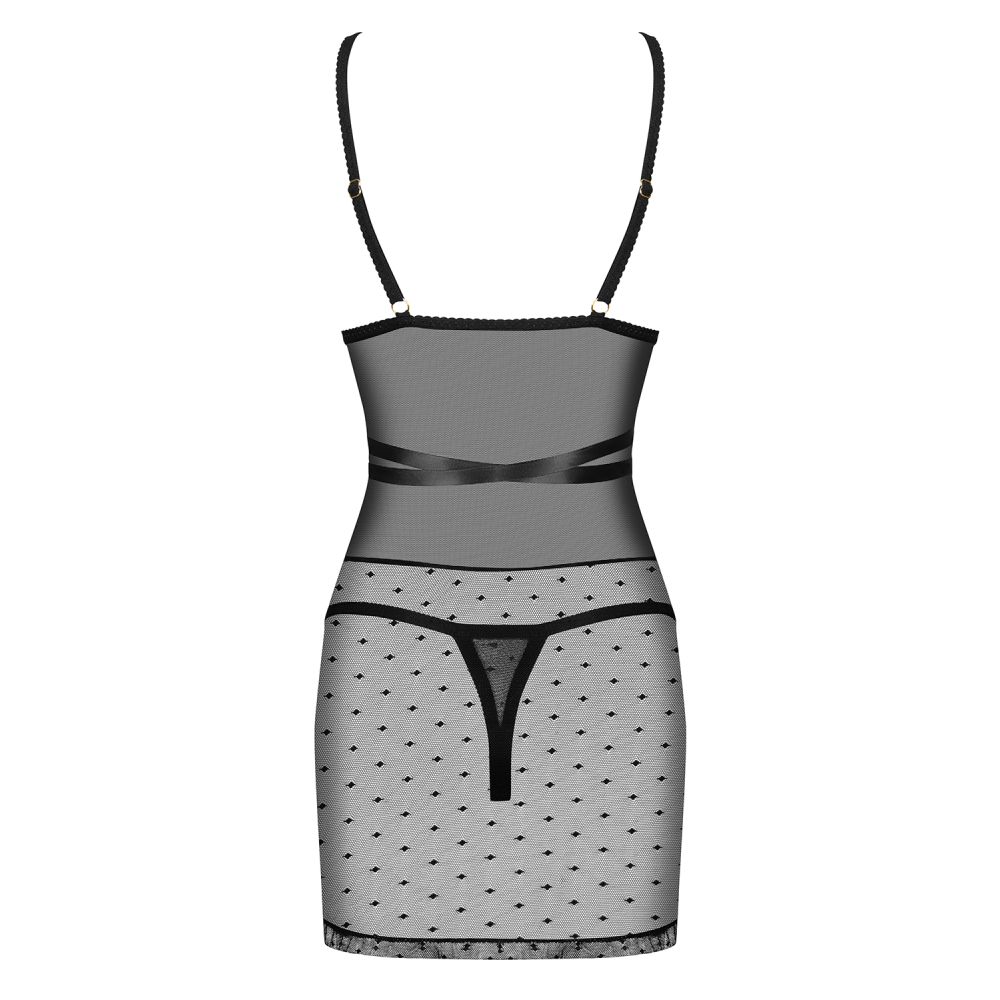 Obsessive Bowessa See-through Babydoll with Thong - Image 4