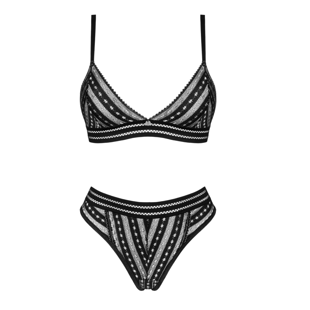 Obsessive Natilya bra and panties set black - Image 3