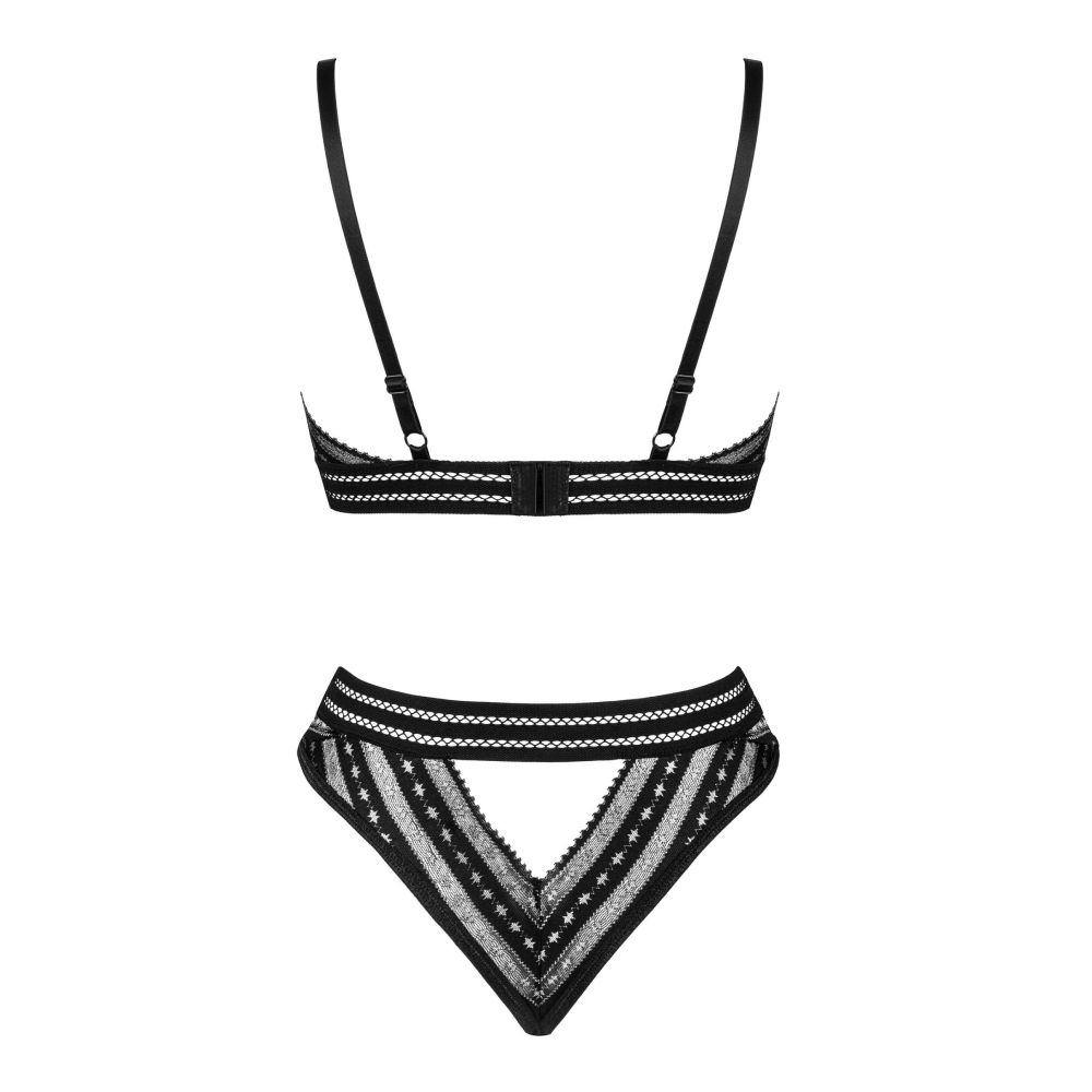 Obsessive Natilya bra and panties set black - Image 4