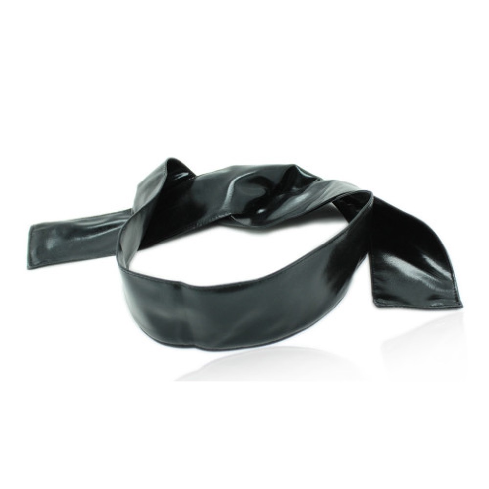 Black Soft Blindfold Scarf - Image 3