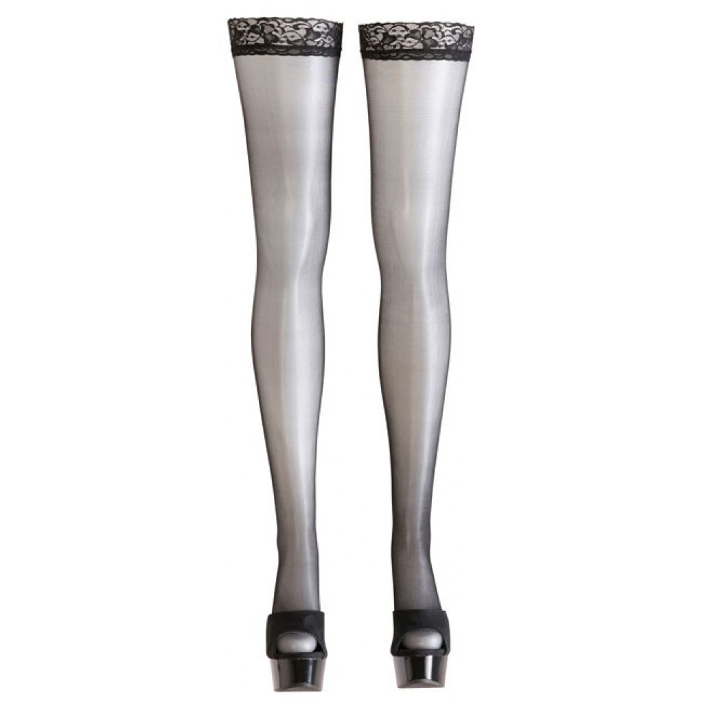 Black Stay-ups with Back Seam - Image 4