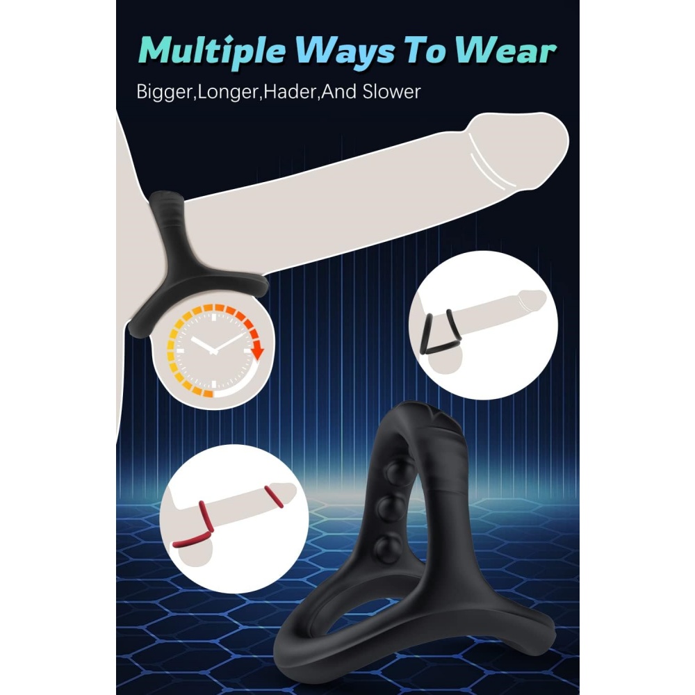 TOYBOY ERMIS Stay Hard and Play Long 7 Ring Set - Image 7