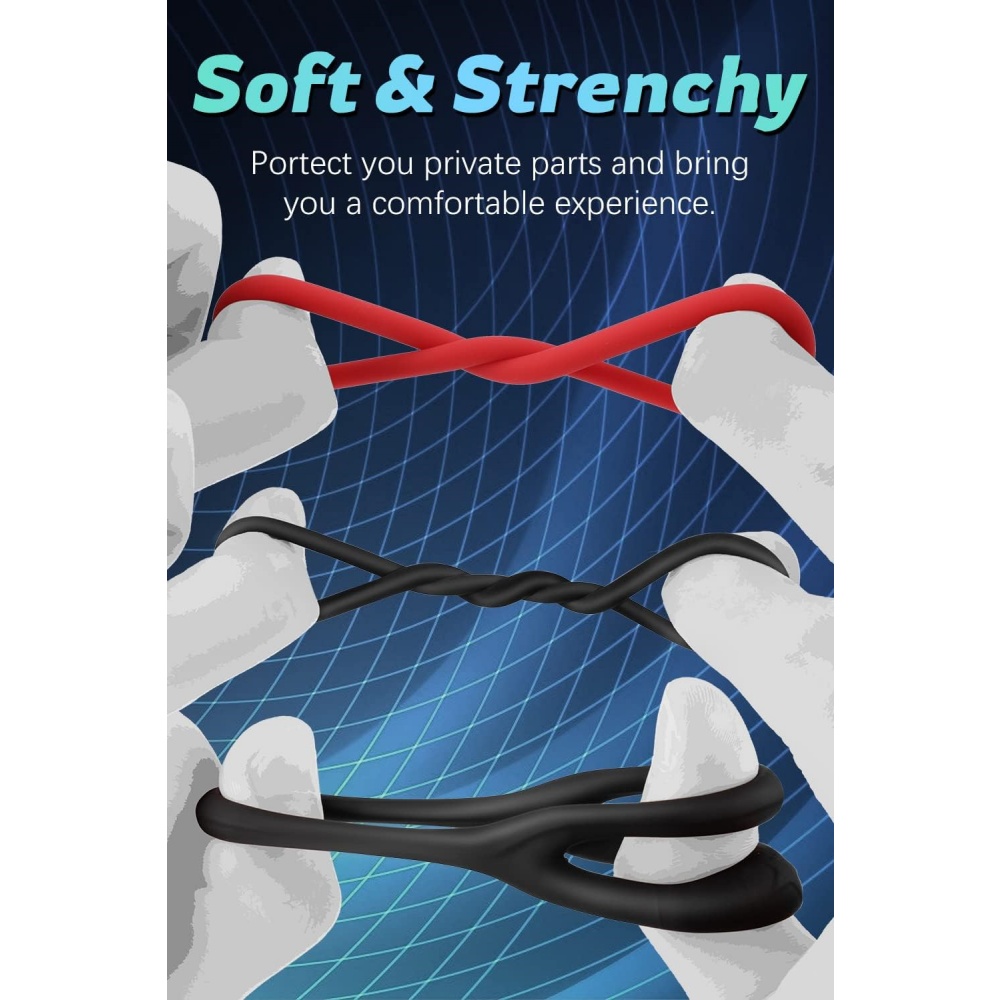 TOYBOY ERMIS Stay Hard and Play Long 7 Ring Set - Image 5