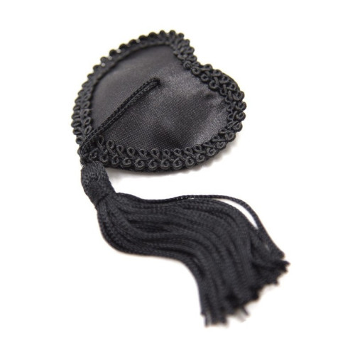 Naughty Toys Black Heart Nipple Pasties - Image 2