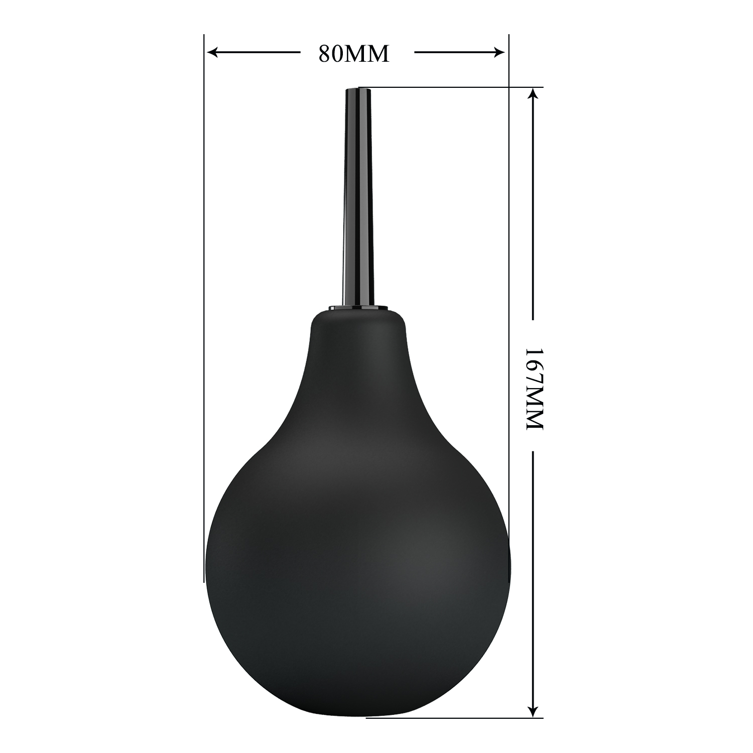 MRPLAY Black Anal Cleansing Douche Bulb 224ml - Image 3