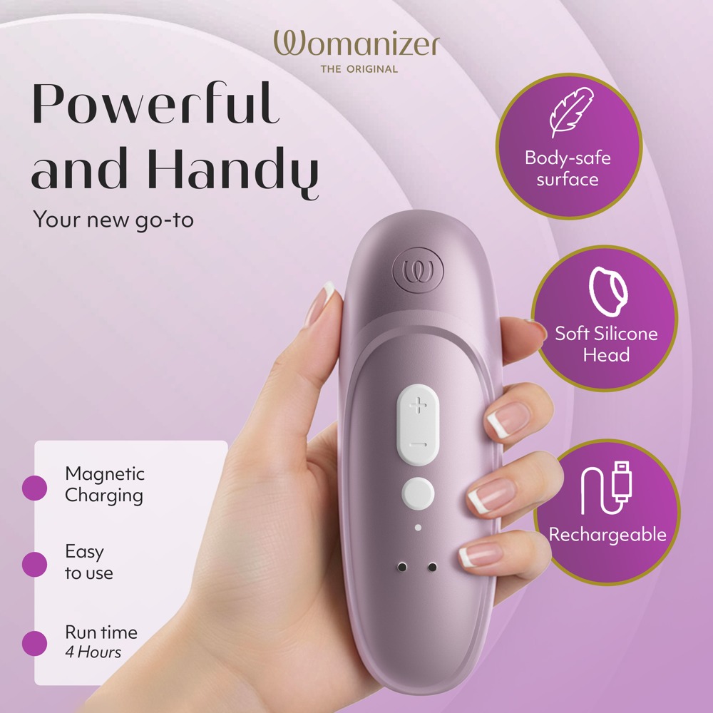 Womanizer Pro Clitoral Stimulator Purple - Image 6