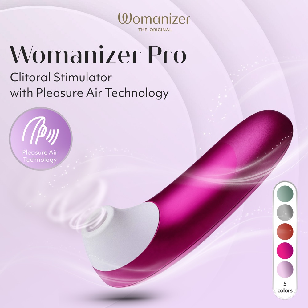 Womanizer Pro Clitoral Stimulator Pink - Image 5