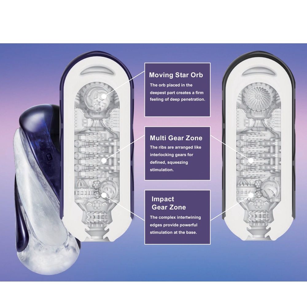 Tenga Flip 360 mens masturbator Purple - Image 5