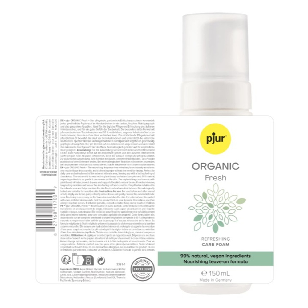 Pjur ORGANIC Fresh Nourishing Foam 150ml - Image 2