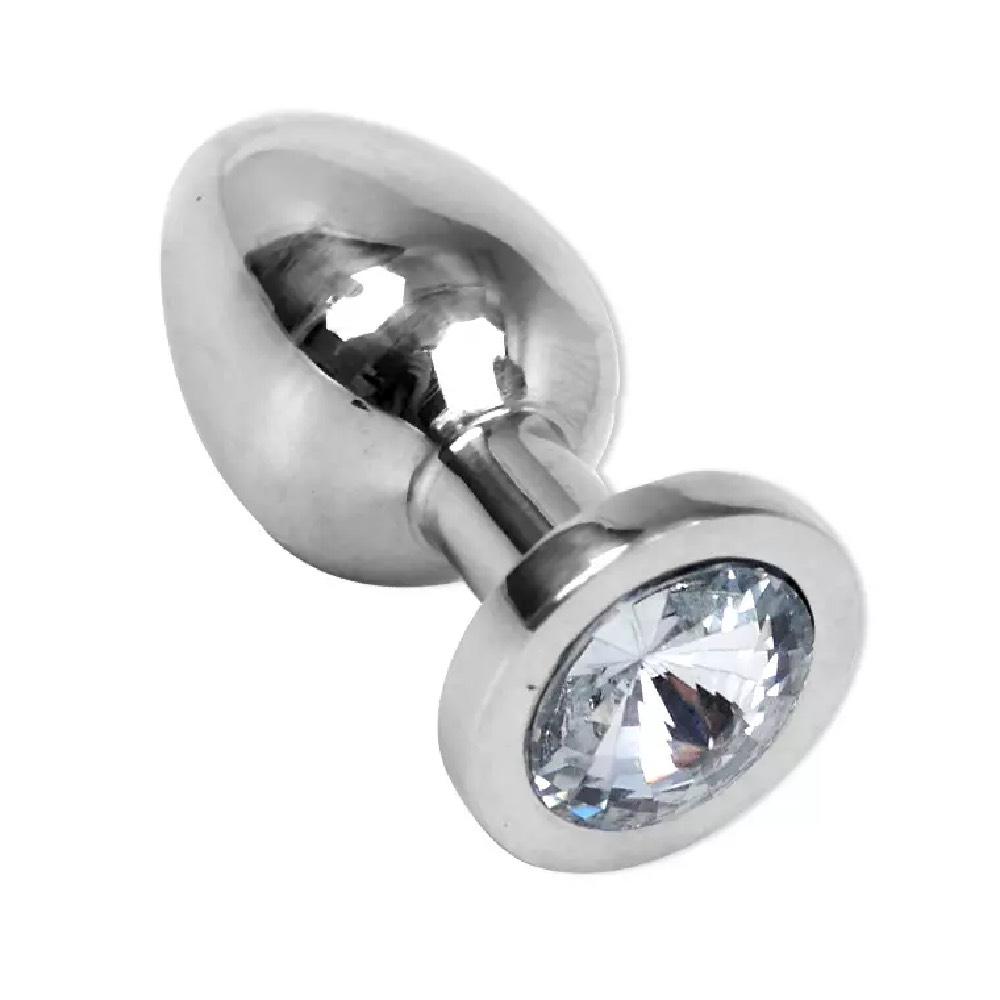 Kiotos Steel Jewel Buttplug Medium Clear - Image 3