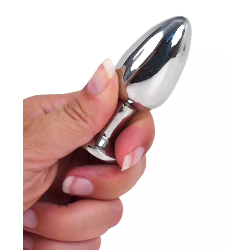 Kiotos Steel Jewel Buttplug Medium Clear - Image 2