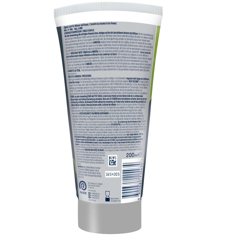 Veet Men TOTAL PRO Hair Removal Cream 200ml - Image 2