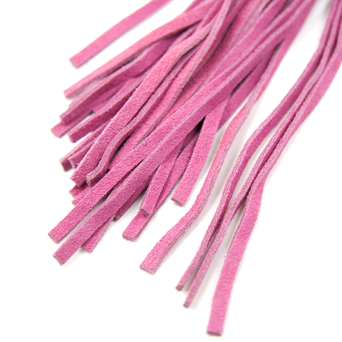 Bondage Spanking Nubuck leather flogger Pink Black 38 cm - Image 2