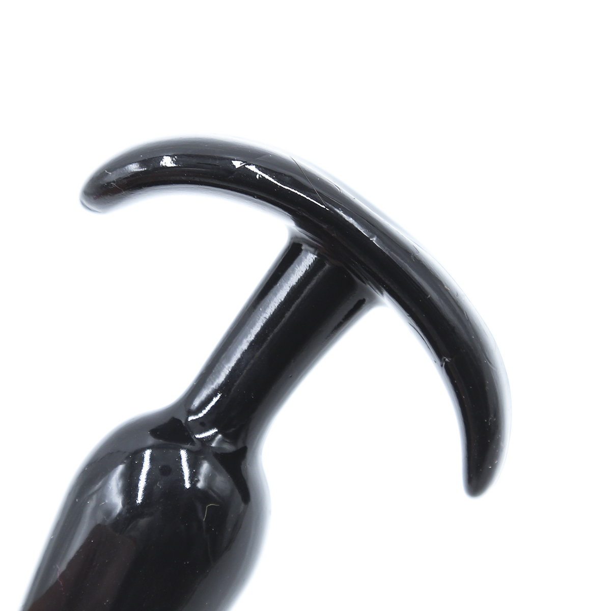 Naughty Toys Small Jelly soft T-type BLACK plug 10 cm - Image 3