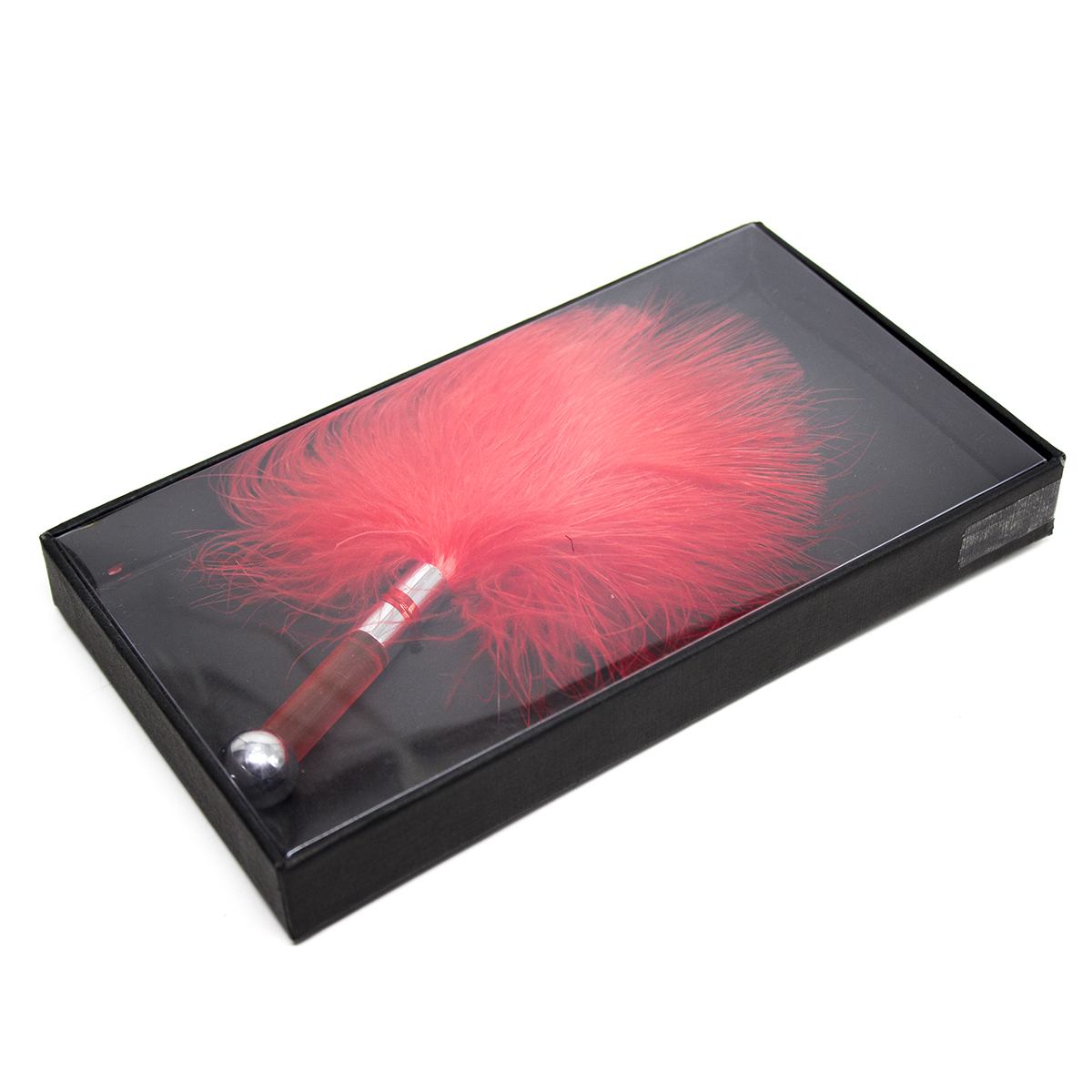 Tickle Me Senseless Fluffy Feather Teaser RED 17cm - Image 4