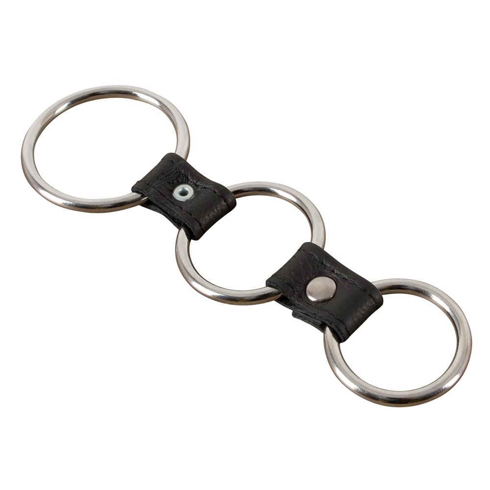 Bad kitty Metal Cock and balls Ring Set of 3 - Image 2
