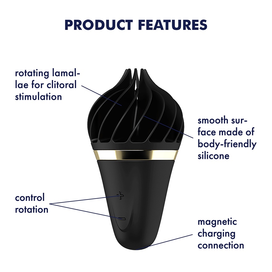 Satisfyer Sweet Treat Clitoral Vibe Black-Gold - Image 3