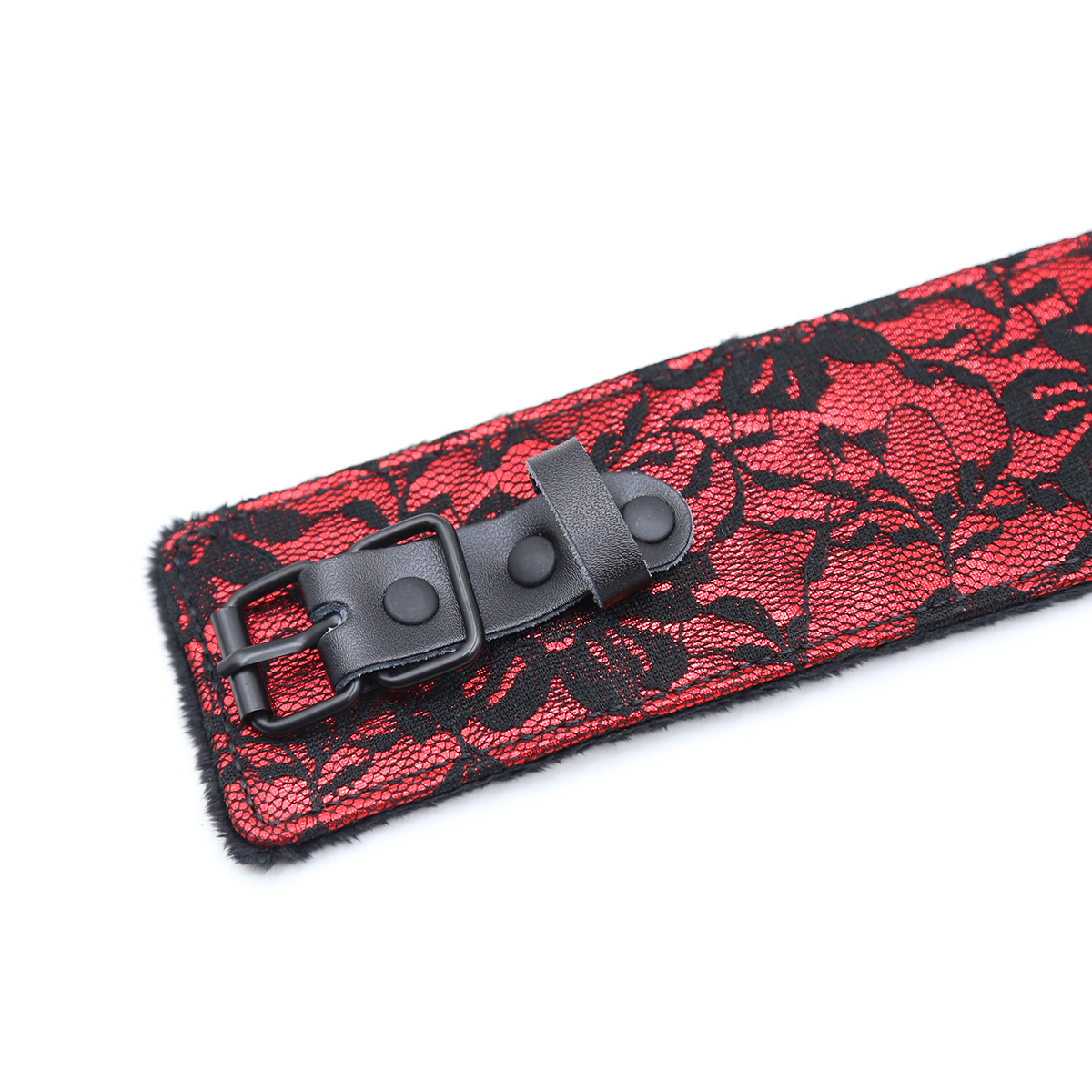 Naughty Toys Red Collar with Black Leash - Image 7