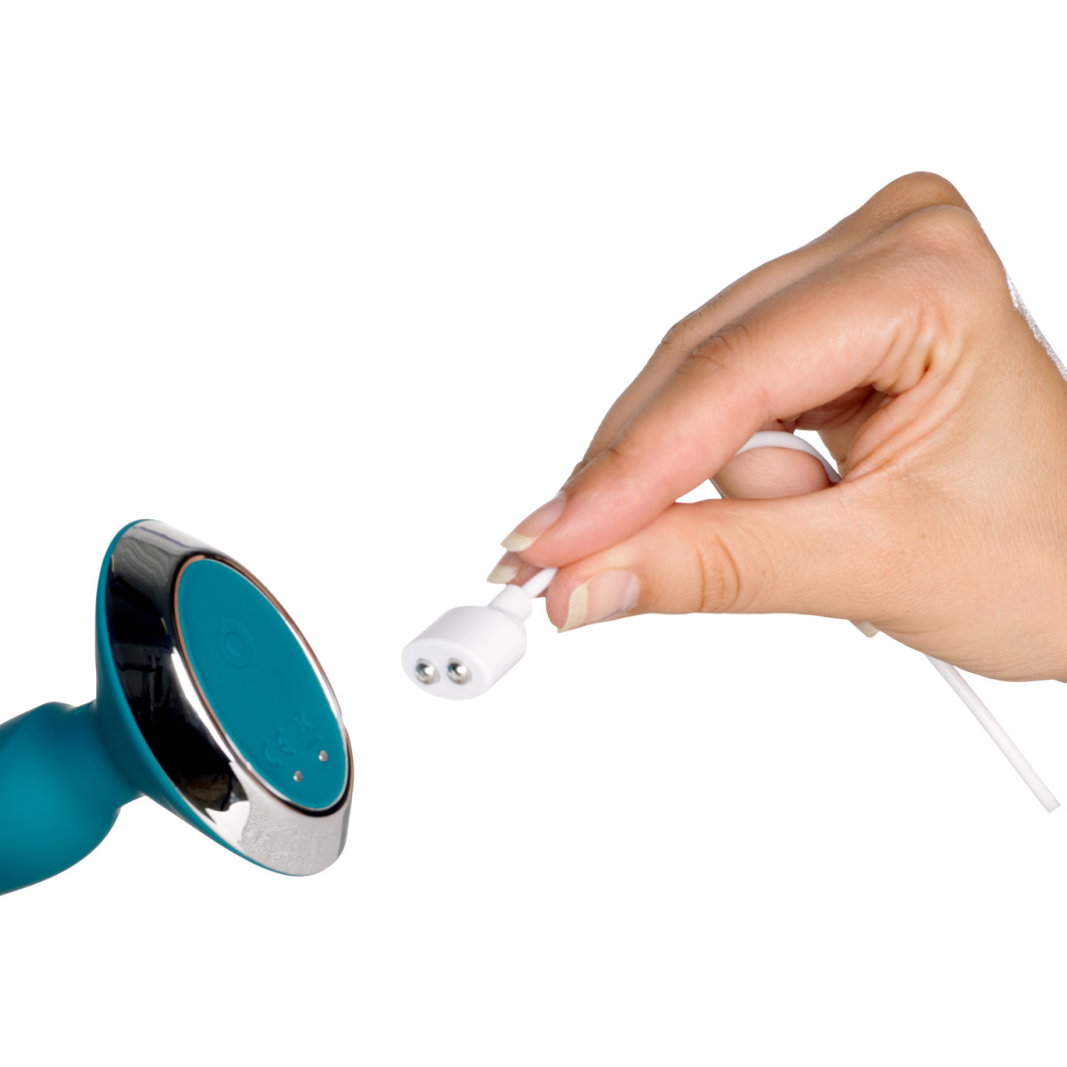 Satisfyer PLUG-ILICIOUS 1 Vibrating Anal Plug Petrol Blue - Image 5