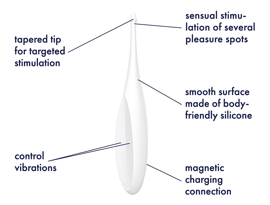 Satisfyer Twirling Fun Pinpoint Vibrator WHITE - Image 3