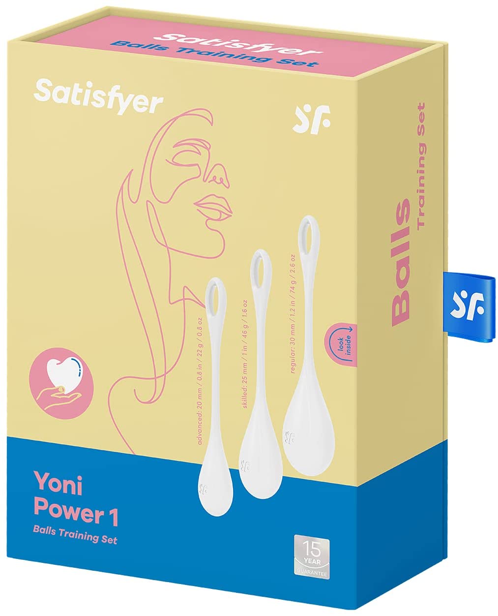 Satisfyer Yoni Power 1 Kegel Balls WHITE 3-PIECE SET - Image 7
