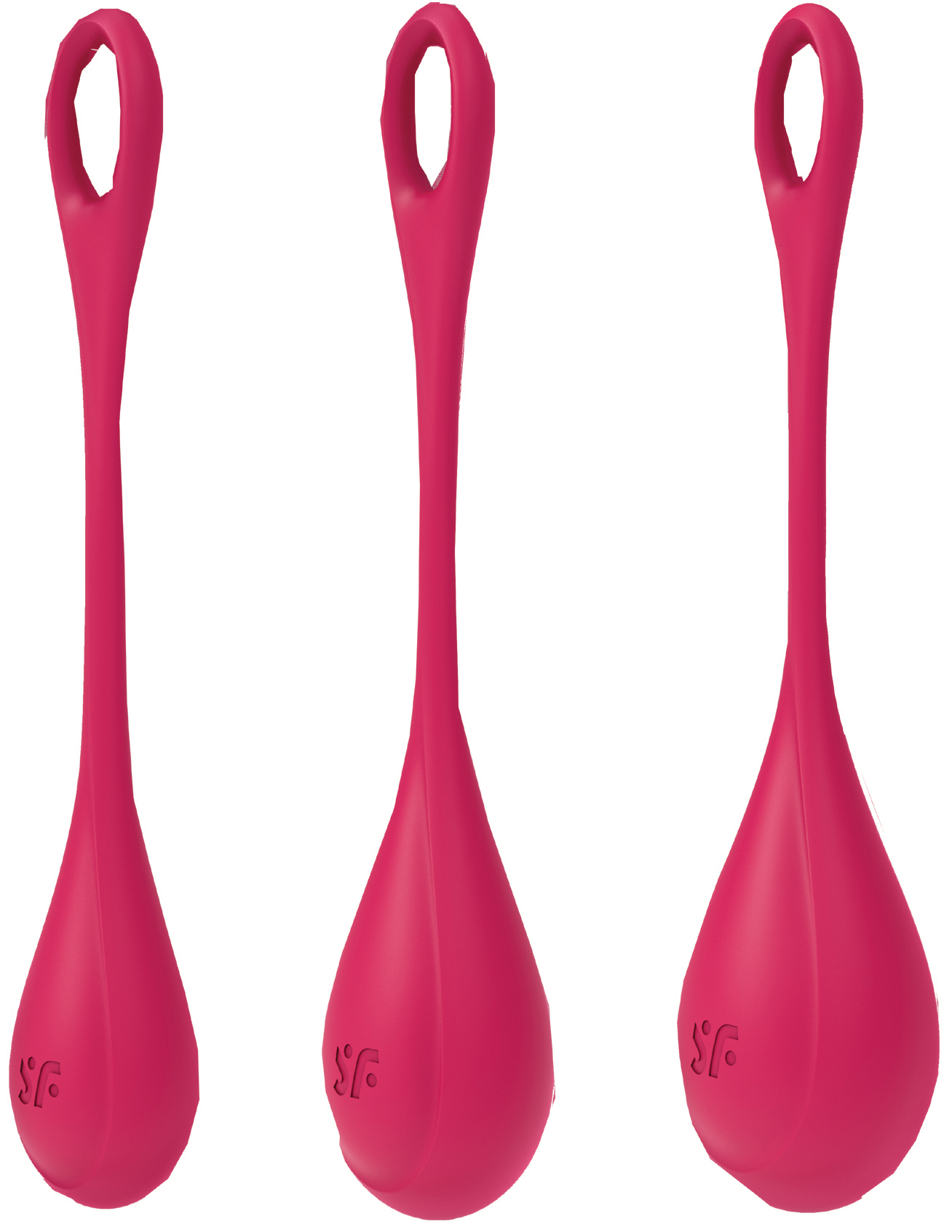 Satisfyer Yoni Power 1 Kegel Balls RED 3-PIECE SET - Image 2