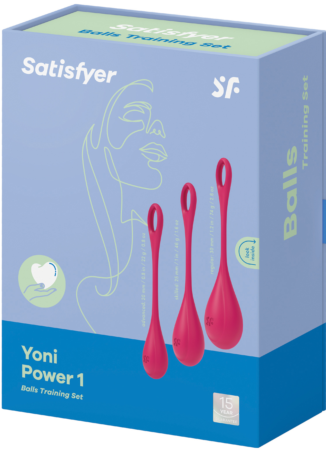 Satisfyer Yoni Power 1 Kegel Balls RED 3-PIECE SET - Image 5