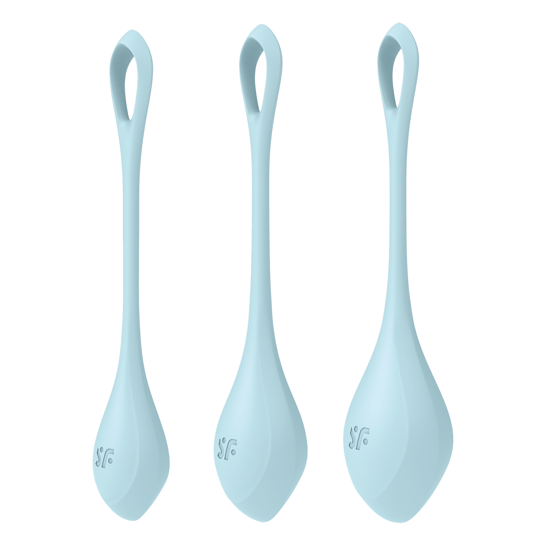 Satisfyer Yoni Power 2 Kegel Balls LIGHT BLUE 3-PIECE SET - Image 5