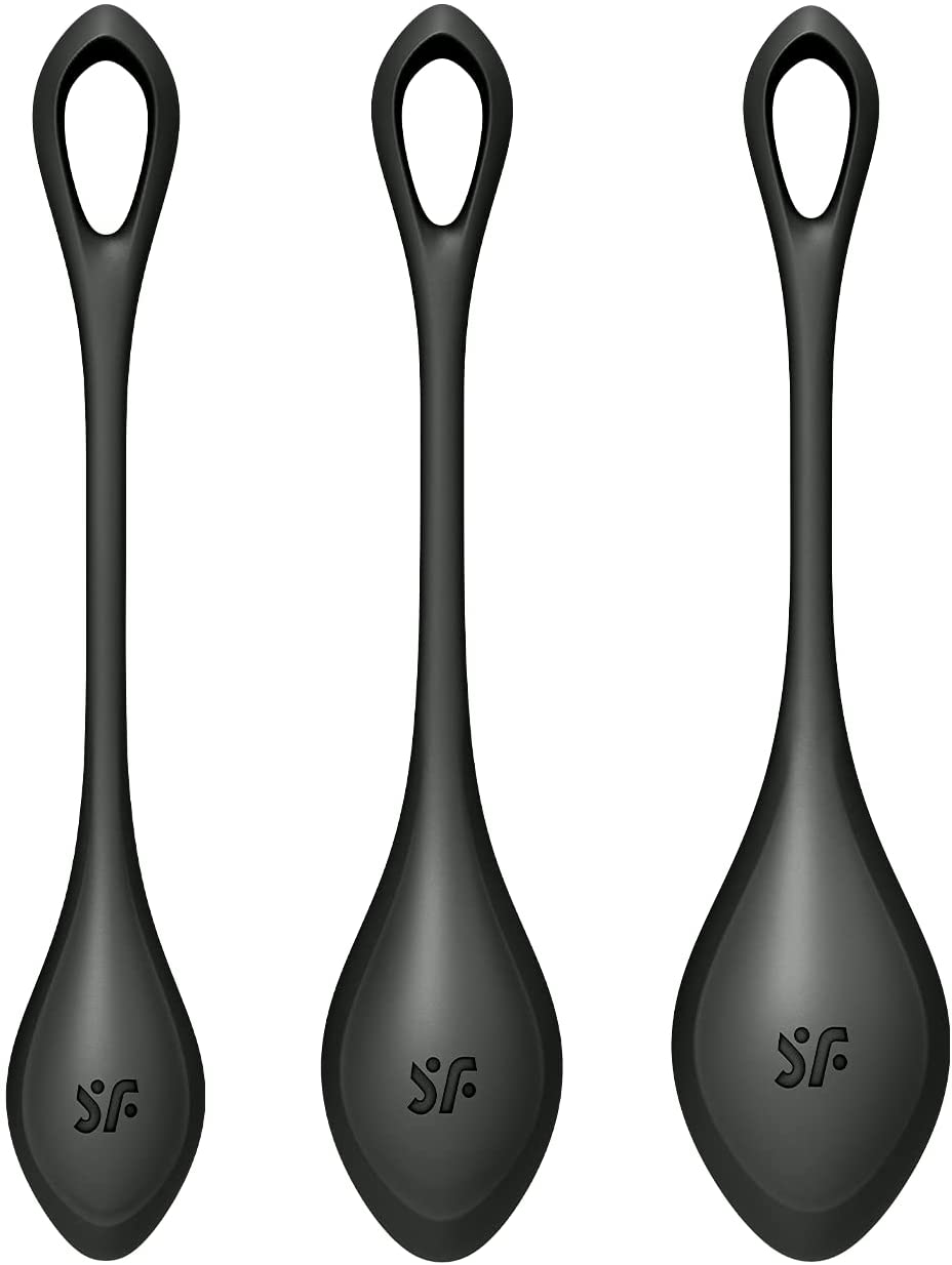 Satisfyer Yoni Power 2 Kegel Balls BLACK 3-PIECE SET - Image 3