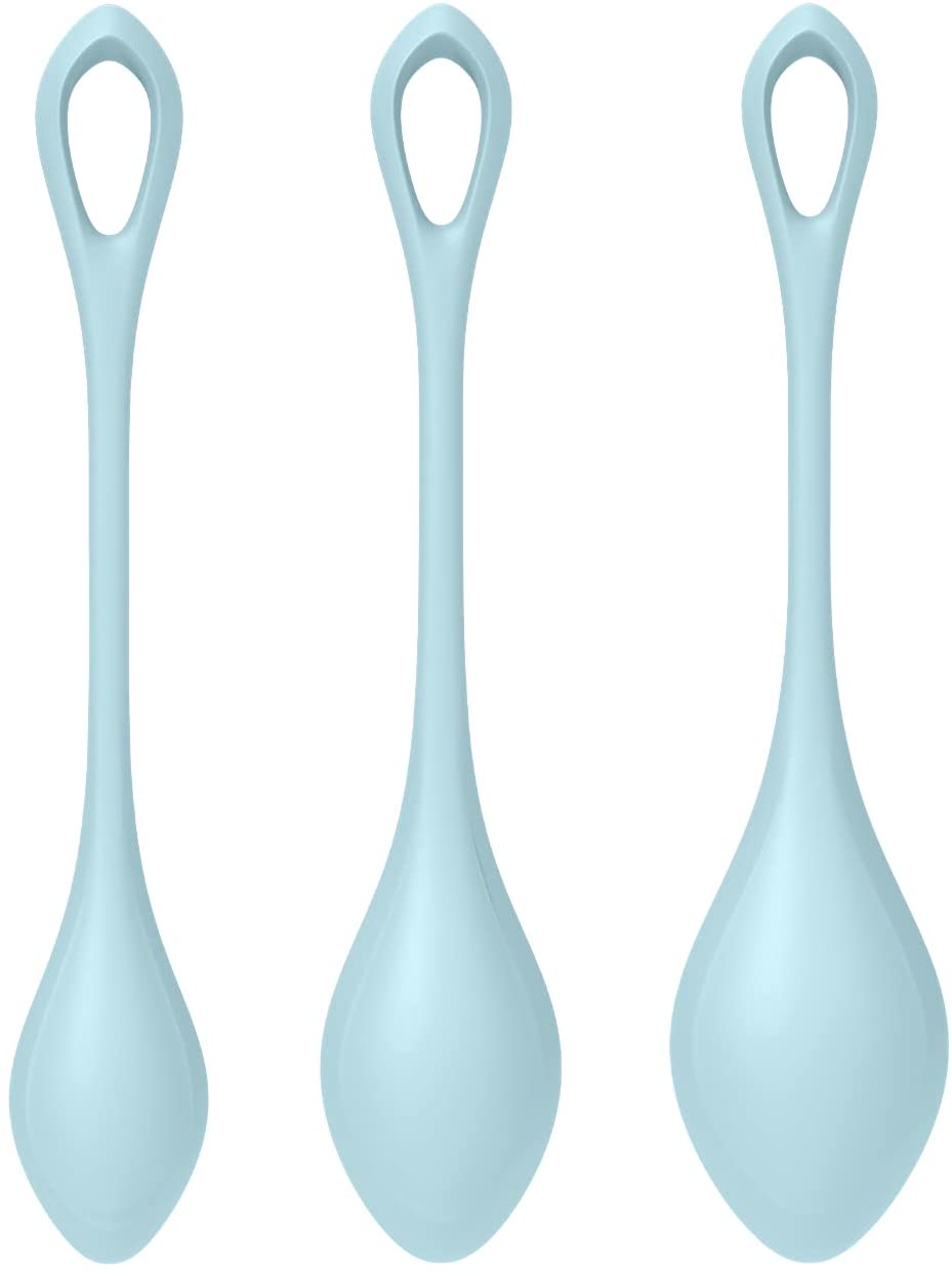 Satisfyer Yoni Power 2 Kegel Balls LIGHT BLUE 3-PIECE SET - Image 2
