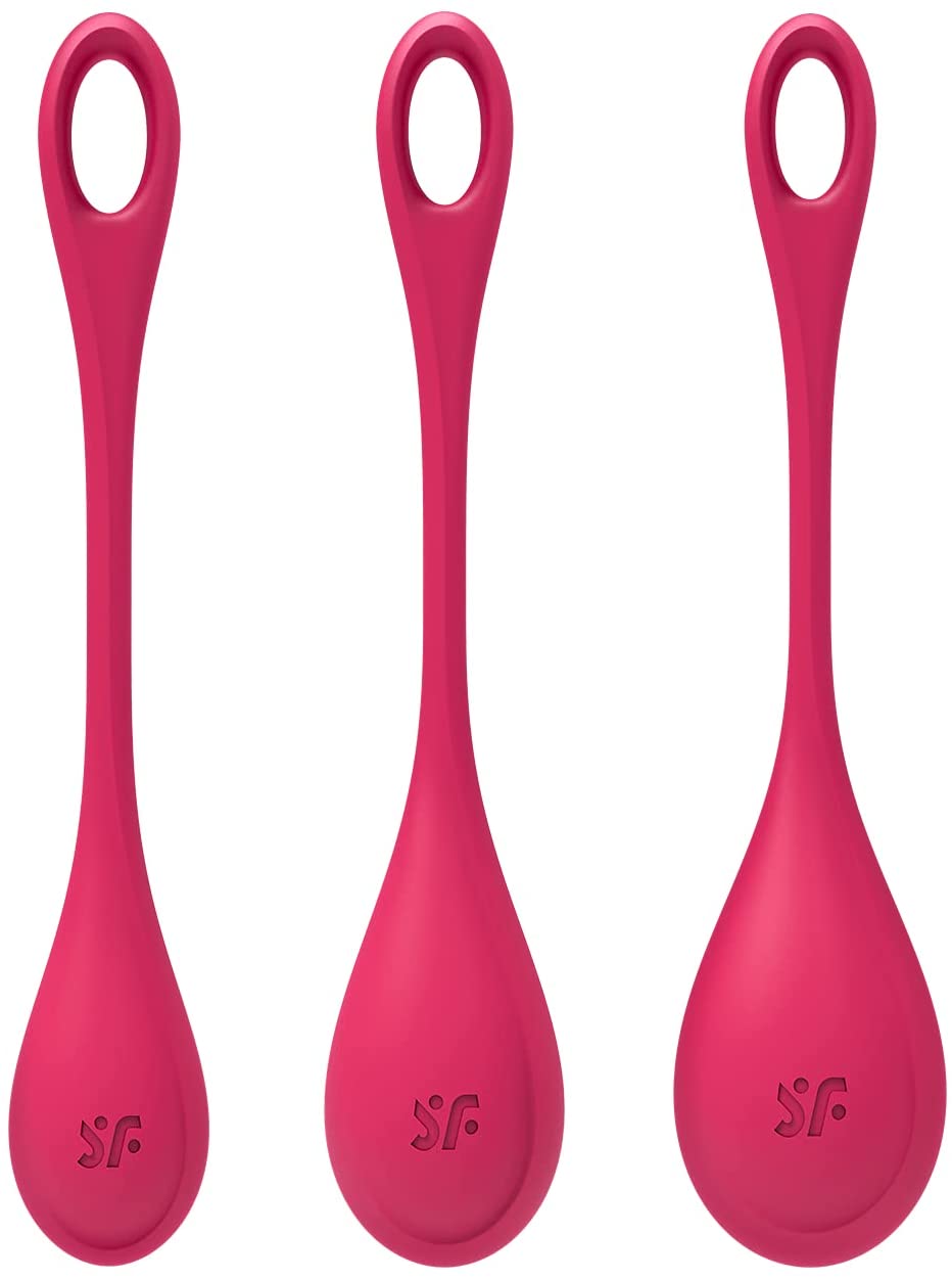 Satisfyer Yoni Power 1 Kegel Balls RED 3-PIECE SET - Image 4