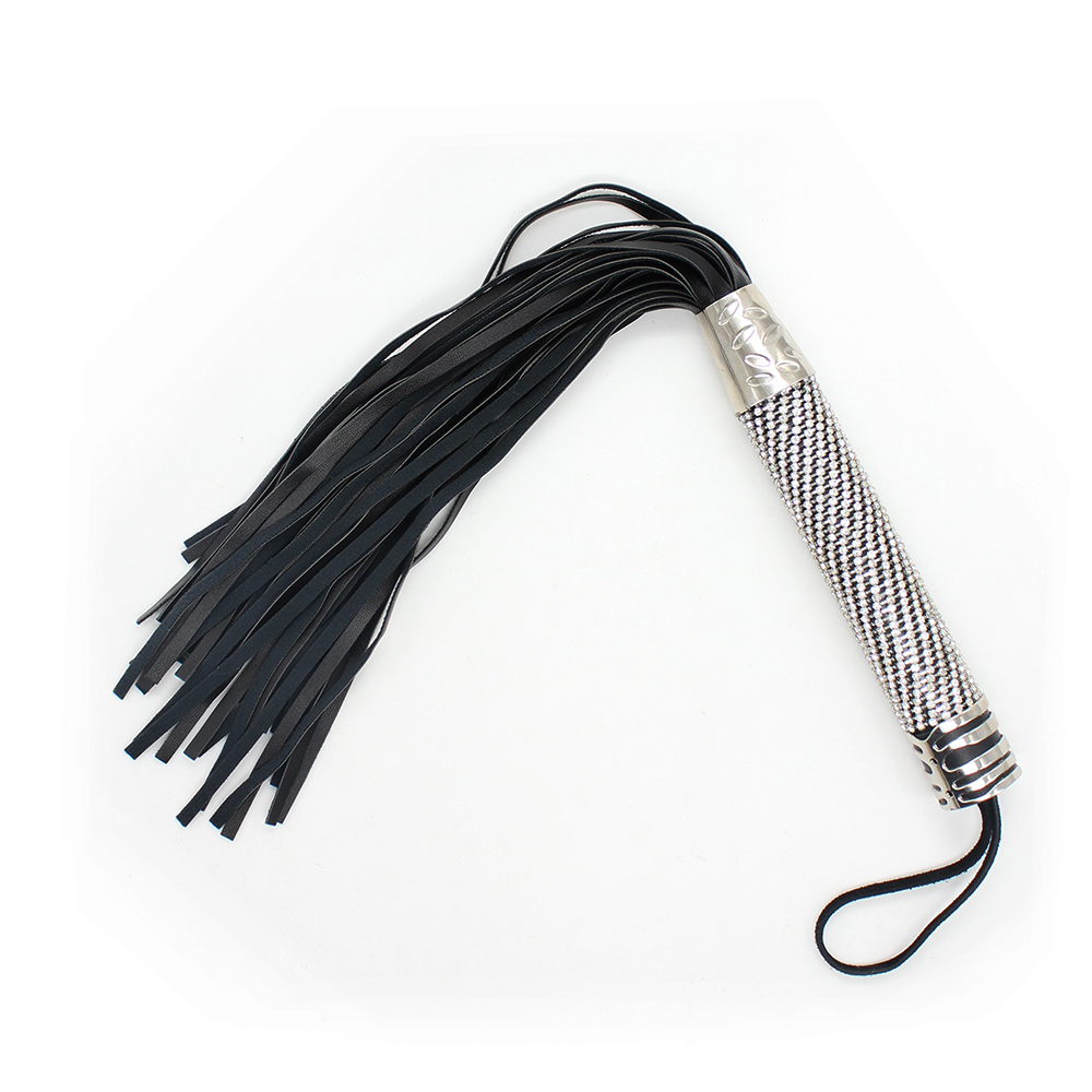 Naughty Toys Whip with Rhinestone Handle 45cm - Image 6