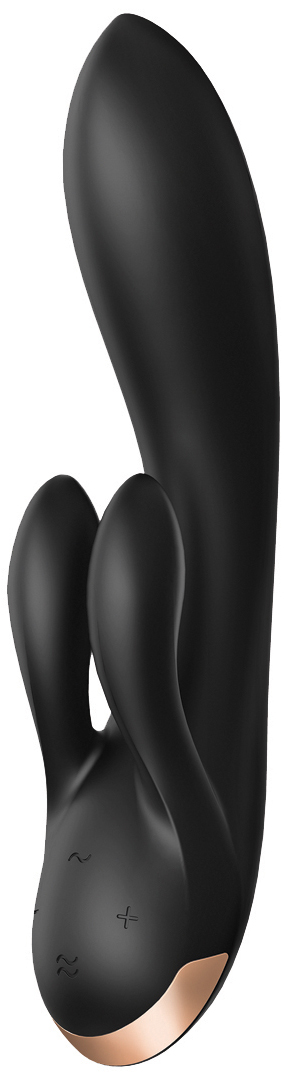 Satisfyer Double Flex Rabbit Vibrator with Connect App BLACK - Image 3