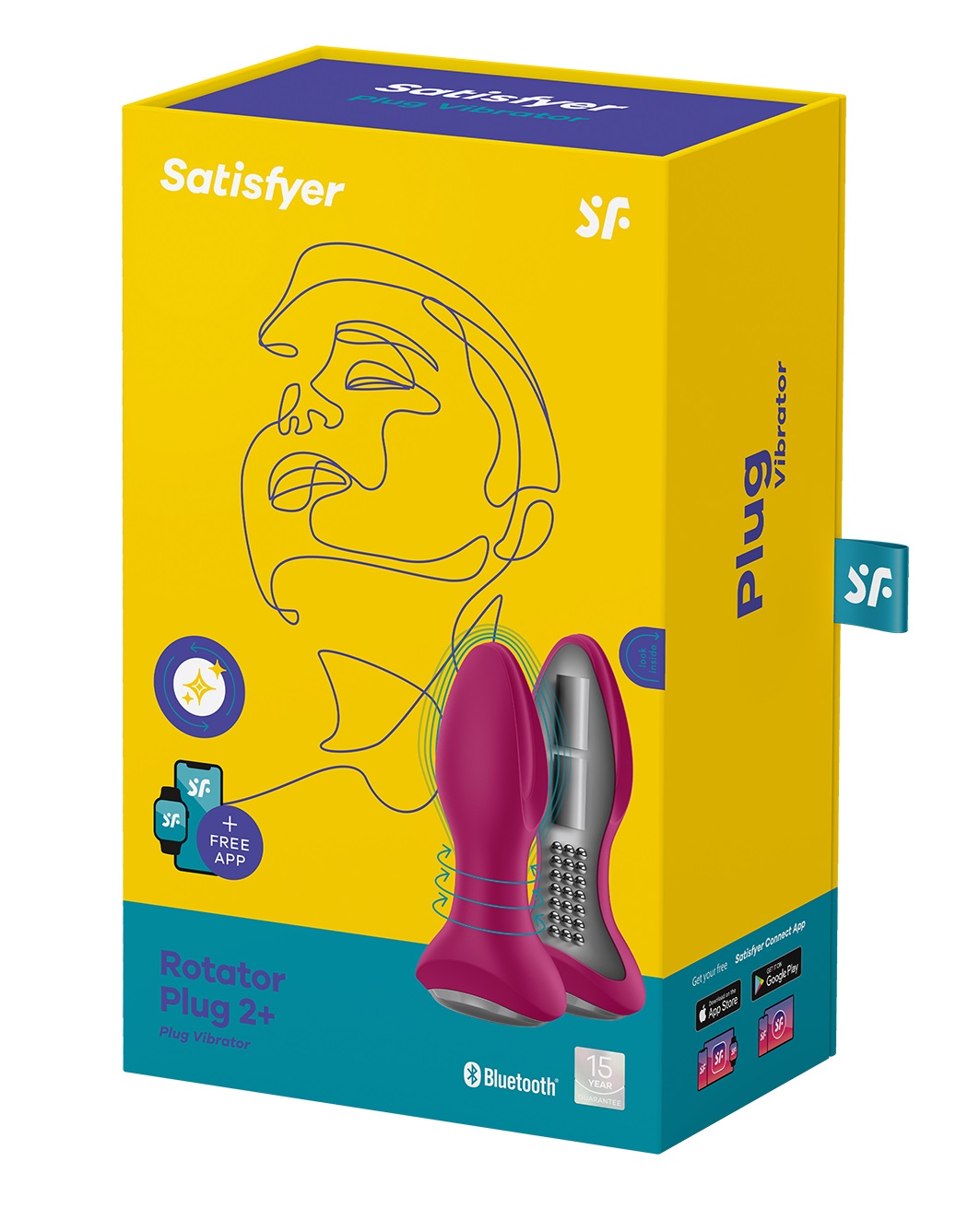 Satisfyer Rotator Plug 2 butt plug vibrator violet - Image 3