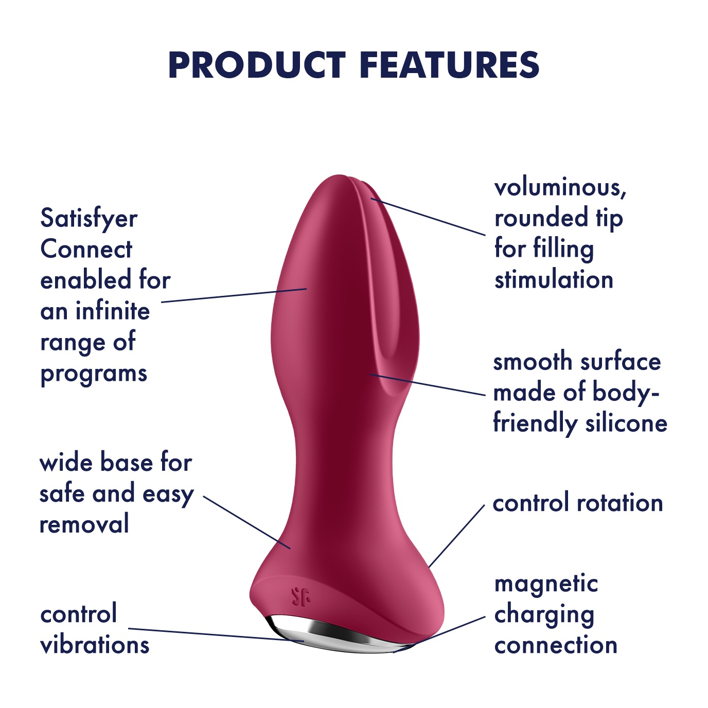 Satisfyer Rotator Plug 2 butt plug vibrator violet - Image 4