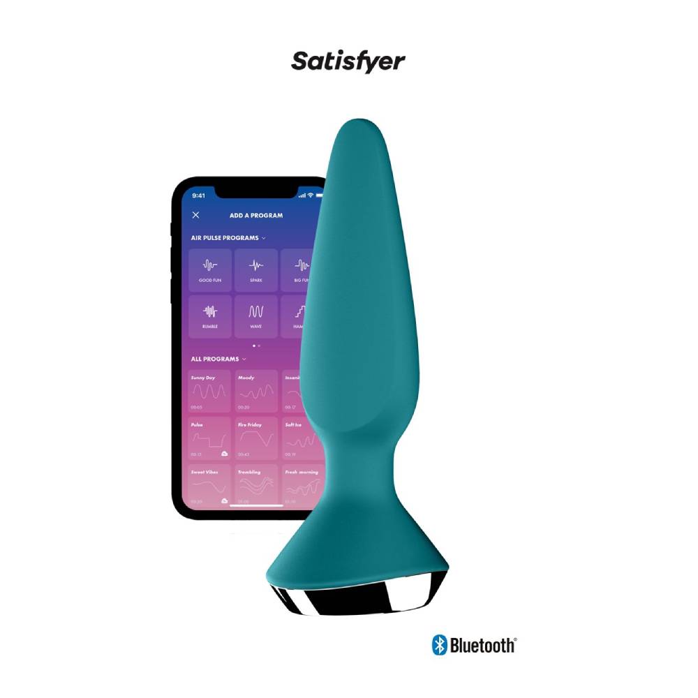 Satisfyer PLUG-ILICIOUS 1 Vibrating Anal Plug Petrol Blue - Image 2