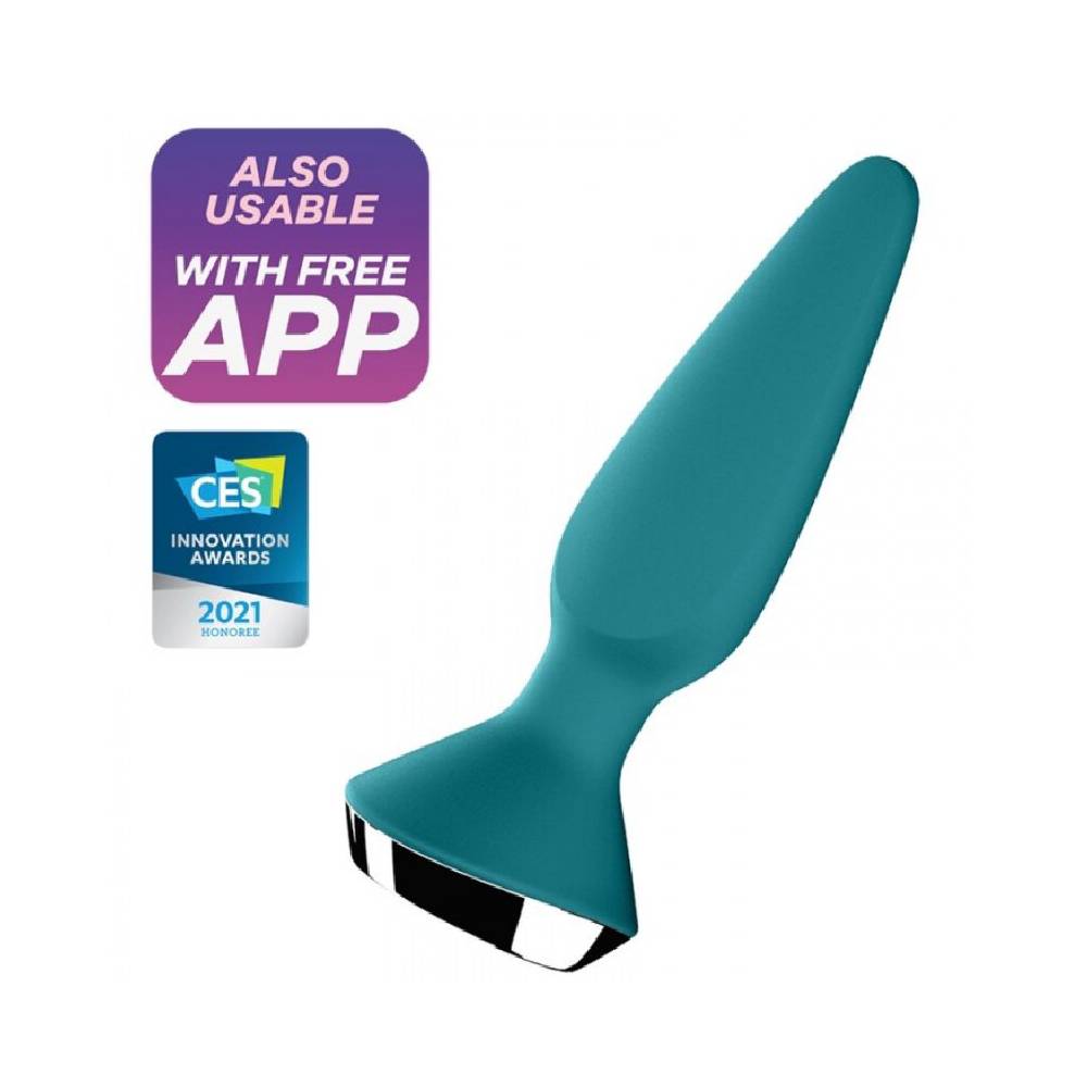 Satisfyer PLUG-ILICIOUS 1 Vibrating Anal Plug Petrol Blue - Image 3