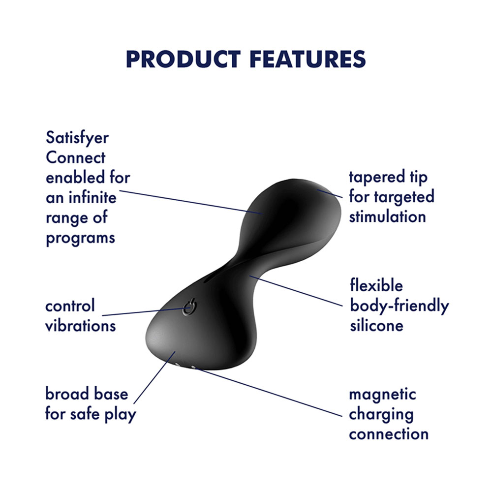 Satisfyer trendsetter App controlled vibrating plug BLACK - Image 3