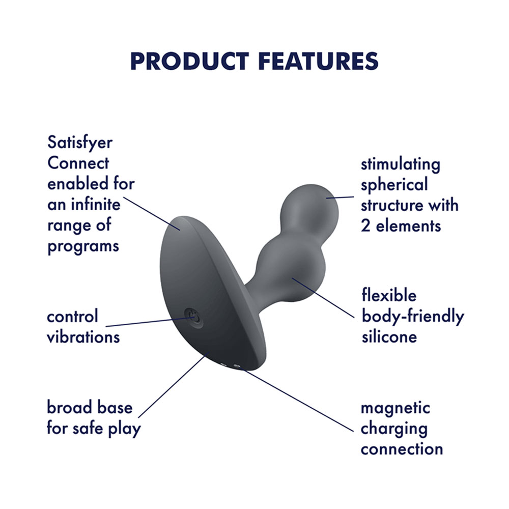 Satisfyer Deep Diver App control Grey Black vibrator - Image 5