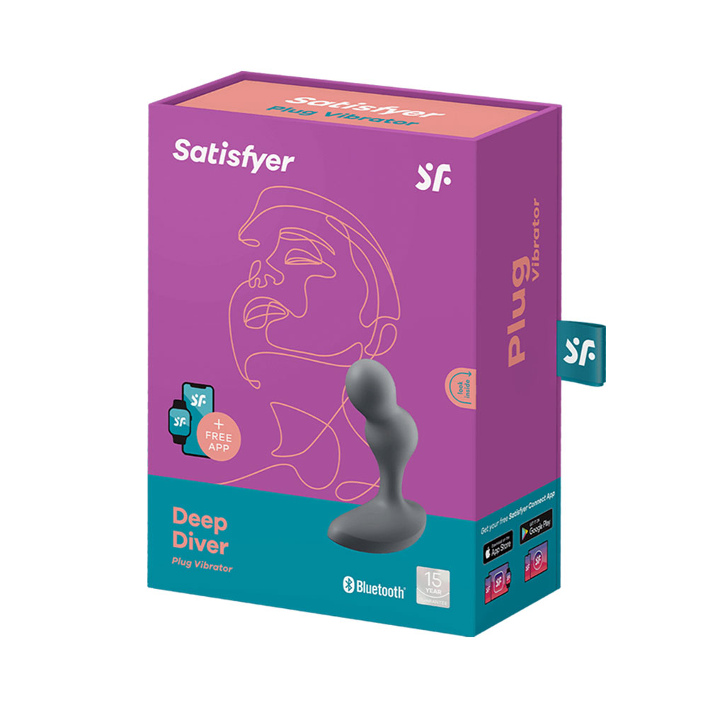 Satisfyer Deep Diver App control Grey Black vibrator - Image 6