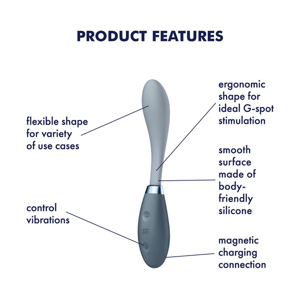 Satisfyer G-Spot Flex 3 vibrator grey - Image 6