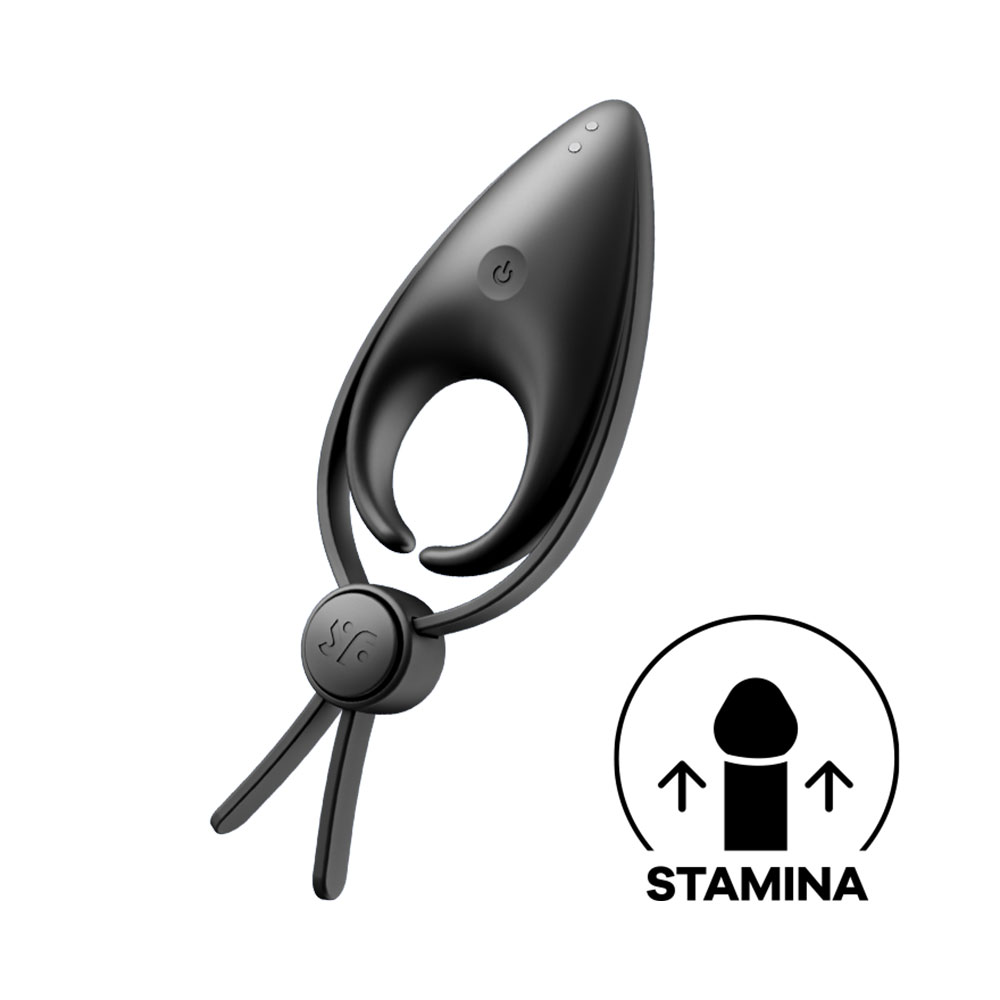 Satisfyer Sniper adjustable cock ring with 12 vibration programs black - Image 2