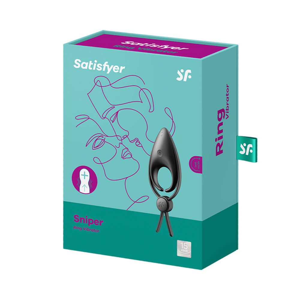 Satisfyer Sniper adjustable cock ring with 12 vibration programs black - Image 6