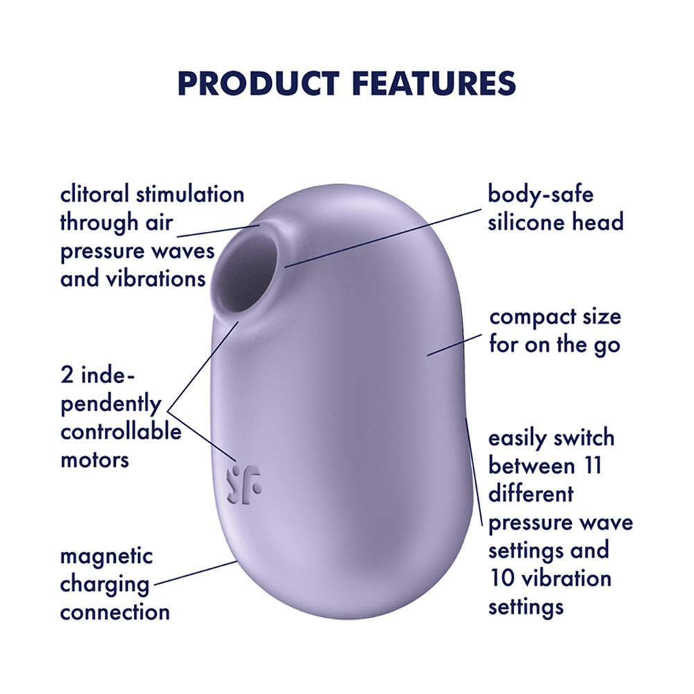 Satisfyer Pro to Go 2 Air Pulse Vibrator Violet - Image 5